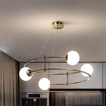 Maytoni Balance hanglamp, 4-lamps, goud