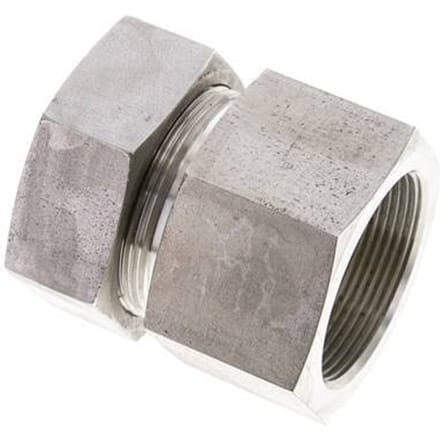 42L & M48x2 RVS Rechte Snijringkoppeling Binnendraad 160bar ISO 8434-1