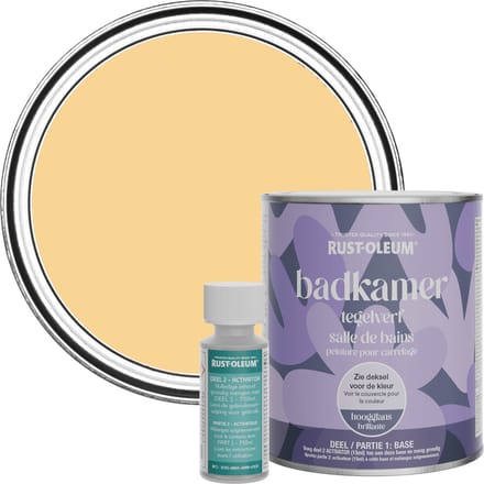 Rust-Oleum Geel Badkamer Tegelverf Hoogglans - Mosterd 750ml