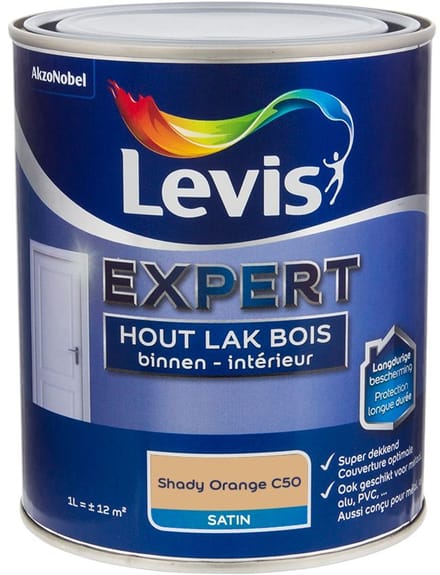 Levis - Expert Hout Lak Binnen Satin Mix - Shady Orange C50 - Mengverf - 1 L