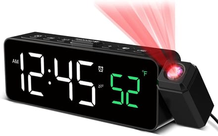 Digitale Wekker met Projector voor Plafond en Muur, Temperatuurweergave