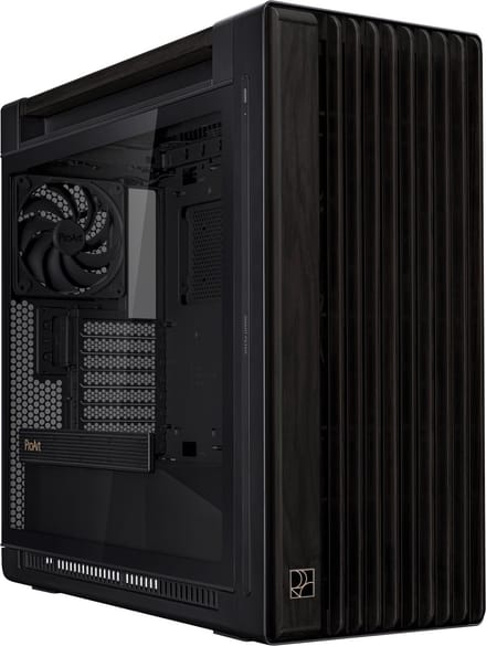 ASUS ProArt PA602 Wood Edition - PC-behuizing - Midtowermodel - EATX - ATX - Micro-ATX - Mini-ITX - Tempered Glass - Zwart