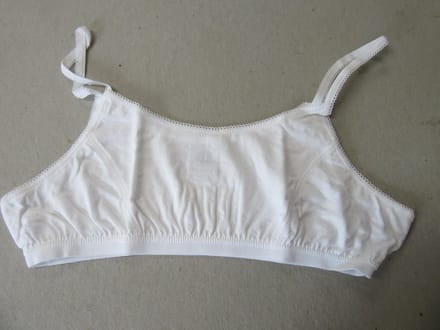 Petit Bateau - Meisje - Topje - Wit met witte stip - 12 jaar 152