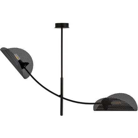 EMIBIG LIGHTING Plafondlamp Gladio, zwart, 2-lamps