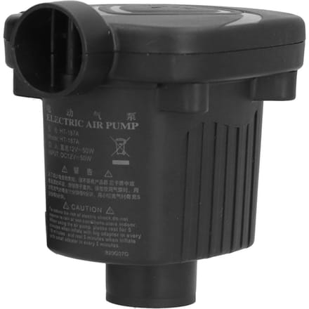 Luchtpomp DC12V Vermogen 50W 2 Functionele Mondstukken Lichtgewicht Opblaaspomp voor Rubberboot black