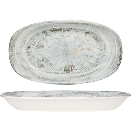 Bonna Serveerschaal - Odette - Porselein - 34x19 cm - set van 2