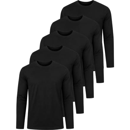 Kruze | T-shirts met lange mouwen voor heren – 5-pack