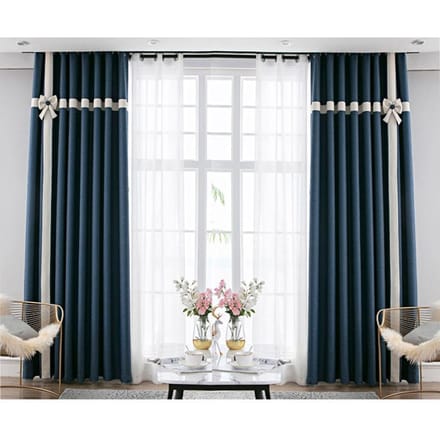Rideaux pare-soleil modernes et simples pour les chambres et les salons (200×270cm) 2PC