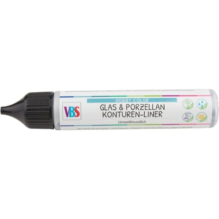 VBS Glas- & porselein contourvoeringen - Zilver