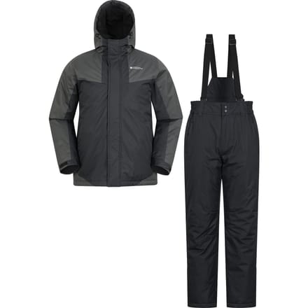 Mountain Warehouse Heren ski jas & broek (Zwart)