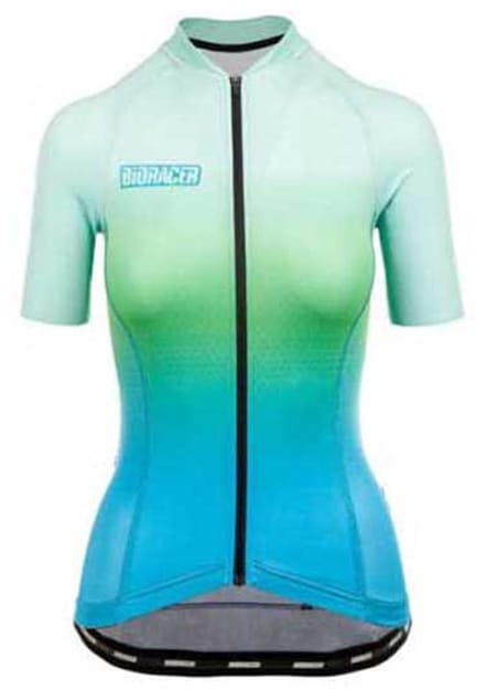 Bioracer Vesper Korte Mouw Wielertrui Blauw M Vrouw