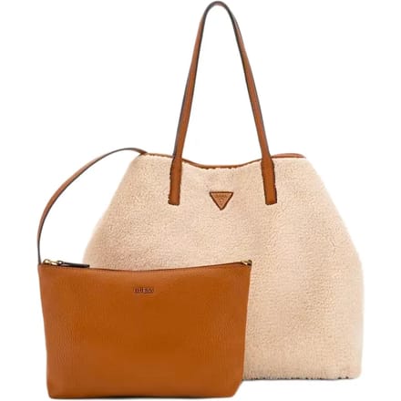 GUESS shopper Victtoria 2 in 1 Tote Natural / Cognac crème