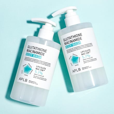APLB Glutathion Niacinamide Body Wash 300ml #360ml 2PCS white
