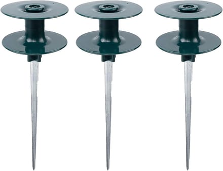 Slanggeleider Set - Hose Guide - Tuinonderhoud Vereenvoudigen - Met Pulley Structuur - 3 Stuks - Donkergroen