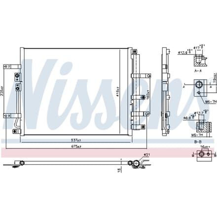 Condensator, airconditioning NISSENS 940832