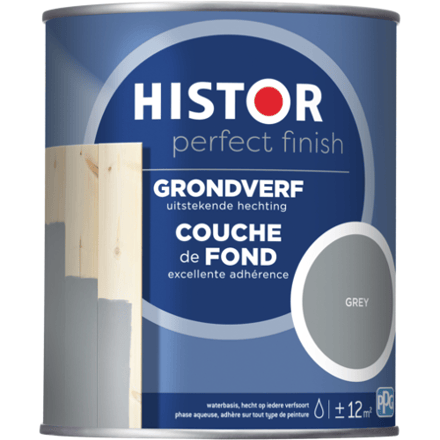 Histor Perfect Finish Grondverf Grijs-Wit - Grijs - 250 ml