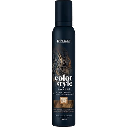 INDOLA Color Style Mousse Donker Blond Haarkleuring Dames 200 ml