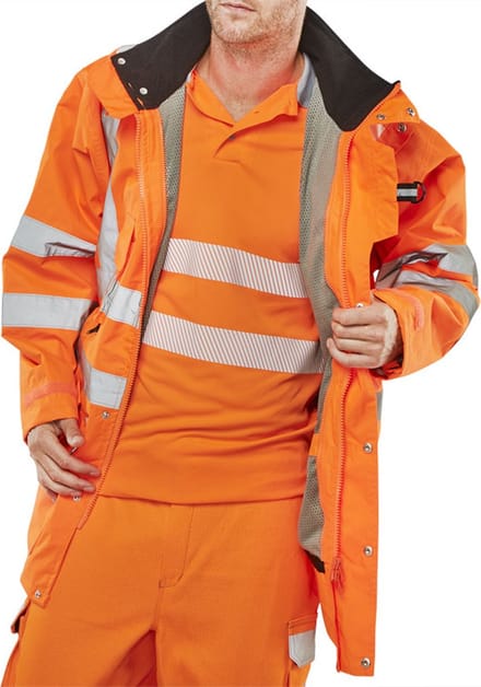 Beeswift ELSENER 7in1 Jas - Oranje - Maat M