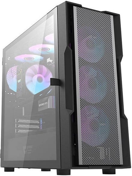 Darkflash Computer case DK431 Mesh (black) - Case - Miditower - Zwart