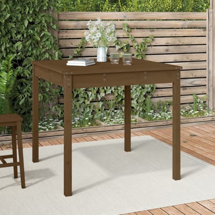 vidaXL - Tuintafel - 82,5x82,5x76 - cm - massief - grenenhout - honingbruin