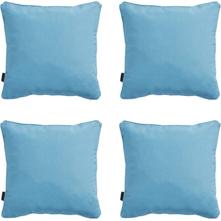 Madison - Sierkussen Panama aqua - Ca. 45x45 cm - Set van 4