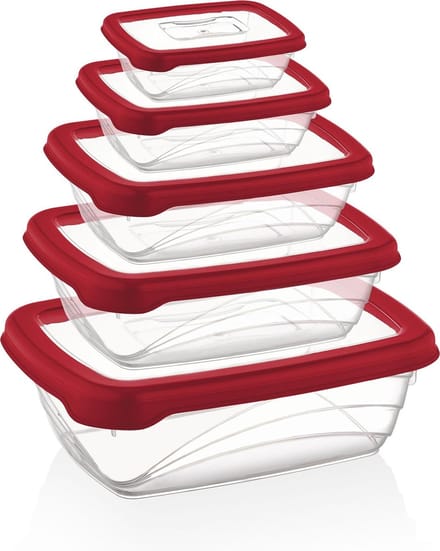 Herzberg 5-delige Bio Saver Box Set Rood