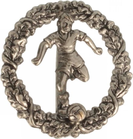 Hoedversiering - Badge - Sportaccessoire - Handgemaakt in Duitsland - 3 cm diameter - Messing