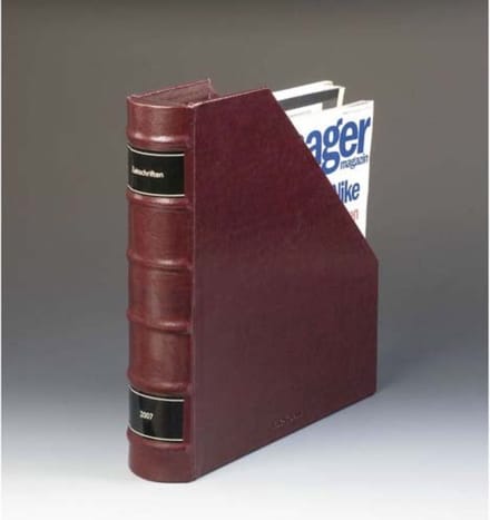 Leuchtturm1917 Tijdschriften Houder Magazine File Bruin Kunstleder
