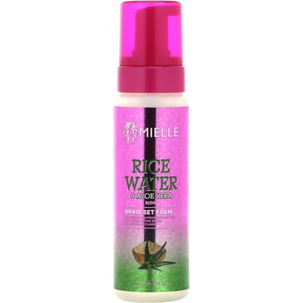 Mielle, Braid Set, Rice Water and Aloe Vera Mix, 7.5 fl oz (222 ml) pink