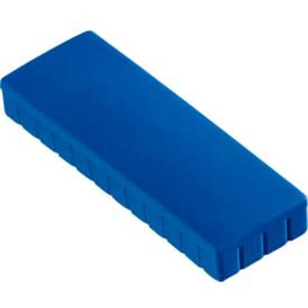 MAUL Magneet rechthoek 10 stuks 1 kg kunststof Ferriet bruchsicher erodiert lackiert 5.4 x 1.9 x 0.9 cm blauw