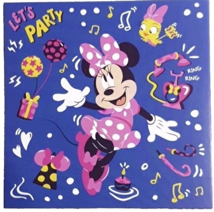 Uitnodigingskaarten Minnie Mouse