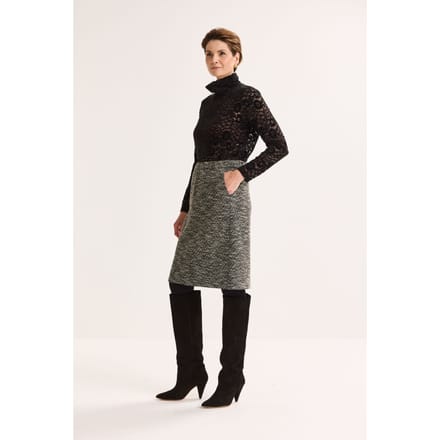 Rokje In Jersey Tweed