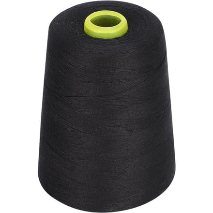 Fil pour machine à coudre 8000 yards Polyester de haute qualité Accessoires de vêtements ménagers(Noir ) black