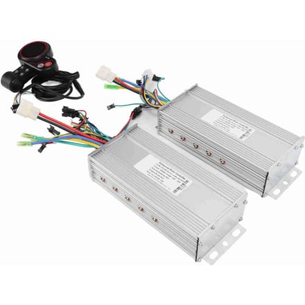 Dual Drive 3648V 1000W Elektrische Fiets Borstelloze Controller LH100 Kleuren LCD Scherm white