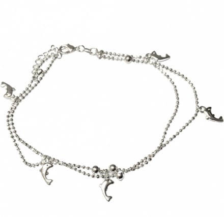 Enkelkettinkje Dolfijntjes- Zilverkleur - Charme Bijoux