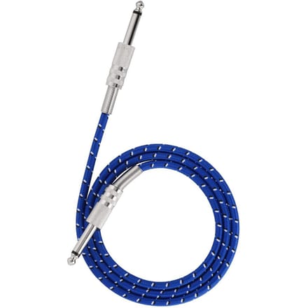 Mono Gitaarkabel Mannelijk naar Mannelijk Draadkabel 6,35mm Rechte Plug voor Elektrische Instrumenten 1m blue