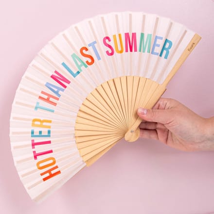 Houten waaier Hotter Than Last Summer van Fisura