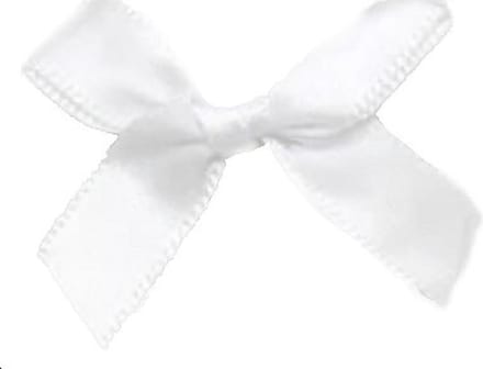 BamBella® - Strikjes - Wit - 100 stuks decoratie knutselen Kleine strikken