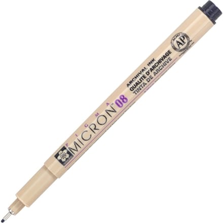 Fineliner Sakura Pigma Micron 08 0.5mm zwart