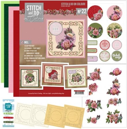 Stitch and Do on Colour 22 - Amy Design - Roses Are Red