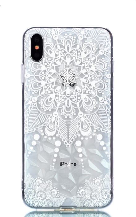 Peachy Diamant hoesje TPU geschikt voor iPhone XS Max Case - Mandala