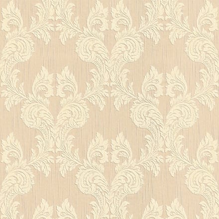 Textiel look behang Profhome 956302-GU textiel behang gestructureerd in textiel look mat beige geel 5,33 m2