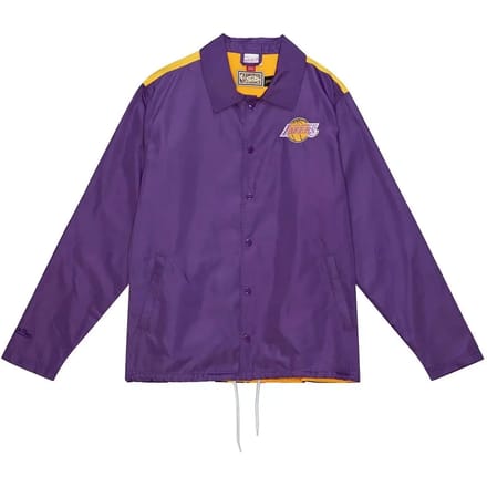 Coach Jacket Heren Nba Big Face Coach Jacket 5.0 Hardwood Classics Loslak Paars
