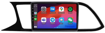 CarPlay autoradio geschikt voor Seat Leon (2013–2018) | 9 inch | Android 13 | Draadloos Apple CarPlay & Android Auto | 2GB + 32GB | QuadCore processor | Denago DNG-A65 | 2025 model | 2013 2014 2015 2016 2017 2018 | Bluetooth & Wifi