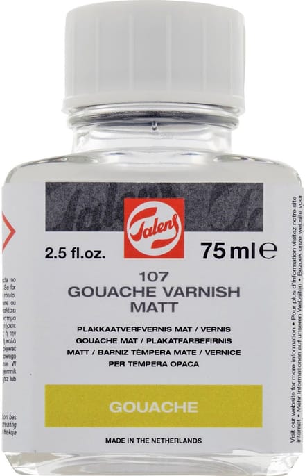 Talens Plakkaatverfvernis Mat 107 Fles 75 ml