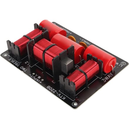 3-weg Crossover Filter Professionele PCB Treble Bass Geluidsfrequentieverdeler voor KTV Luidsprekers 250W red