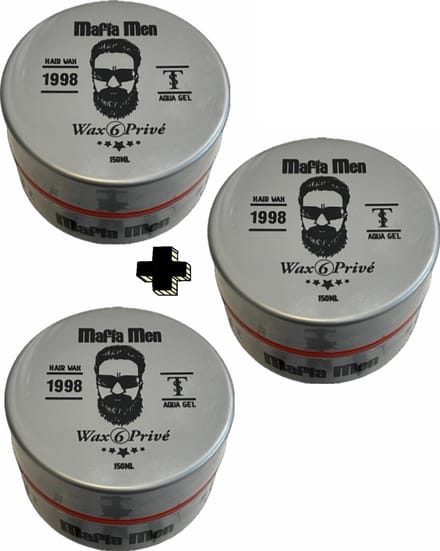 2+1 Gratis 3 Pack- Mafia Men Haarwax 6 Privé (3-Pak Privé 450 ml)