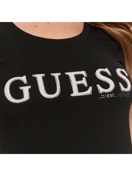 Guess dames T-shirt met strasssteentjes