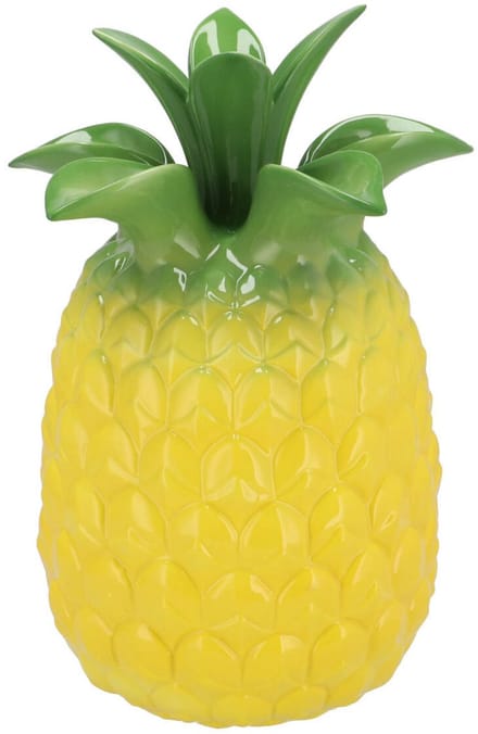DK Design Bloemenvaas Tropical Pineapple - ananas vaas - geel - D18 x H28 cm