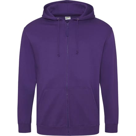 Vegan Hoodie met ritssluiting en capuchon Purple - S